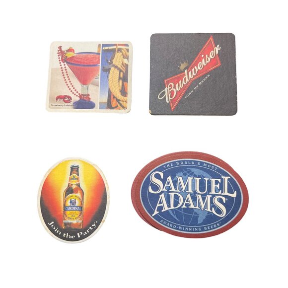 30 Assorted Beer & Restaurant Branded Drink Coasters Chilis Samuel Adams - Picture 2 of 4